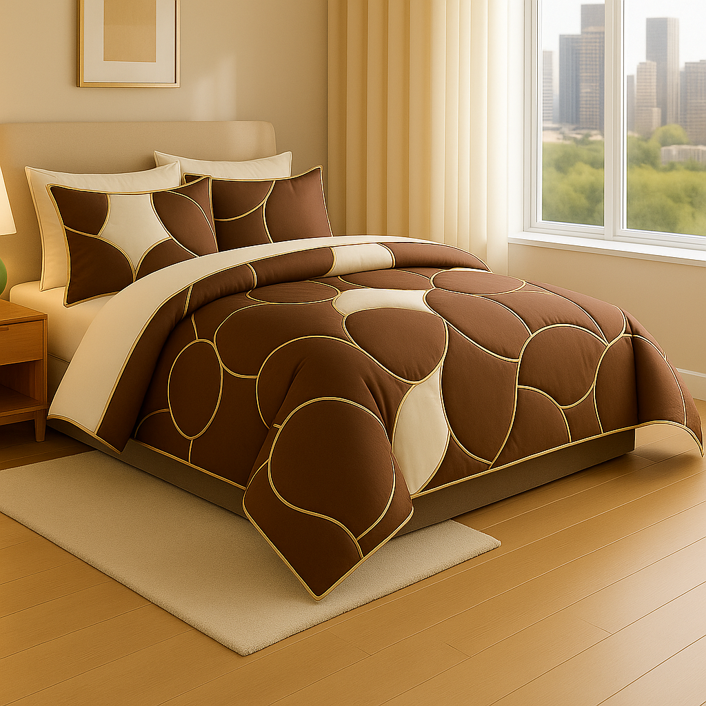 Mocha Dream – Luxe 3-Piece Comforter Set