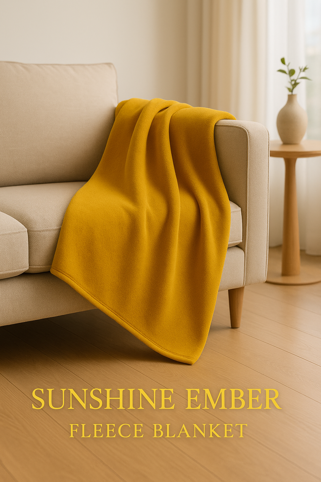 Sunshine Ember Fleece Blanket