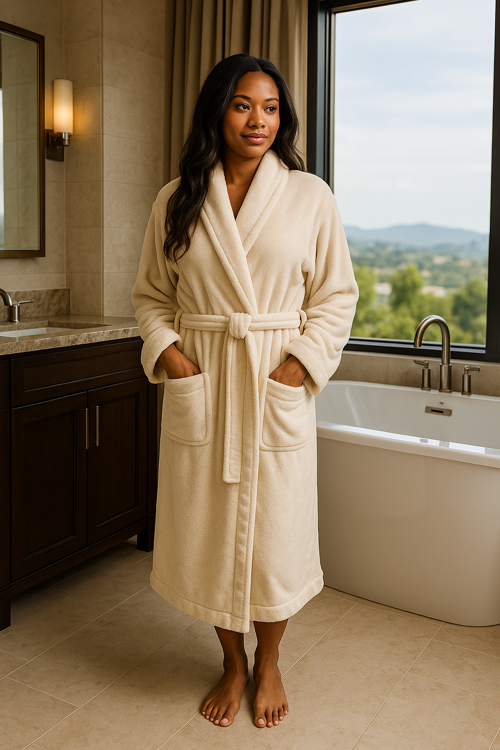 Soft Ivory Luxe Robe