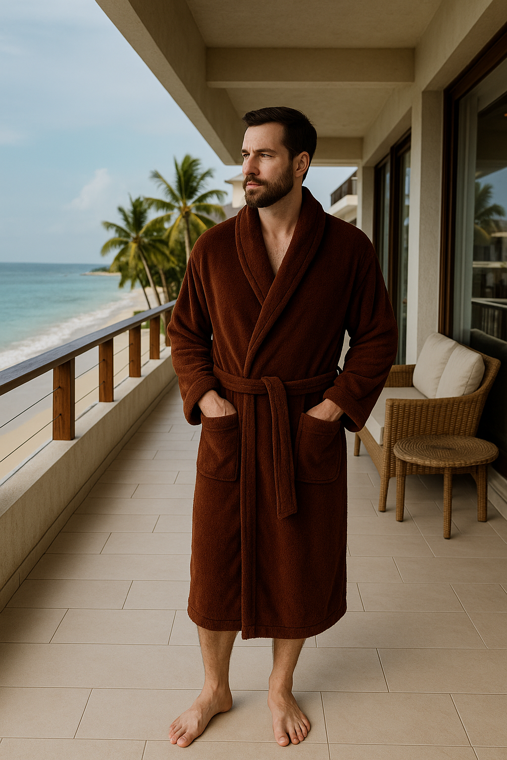 Deep Bourbon Robe
