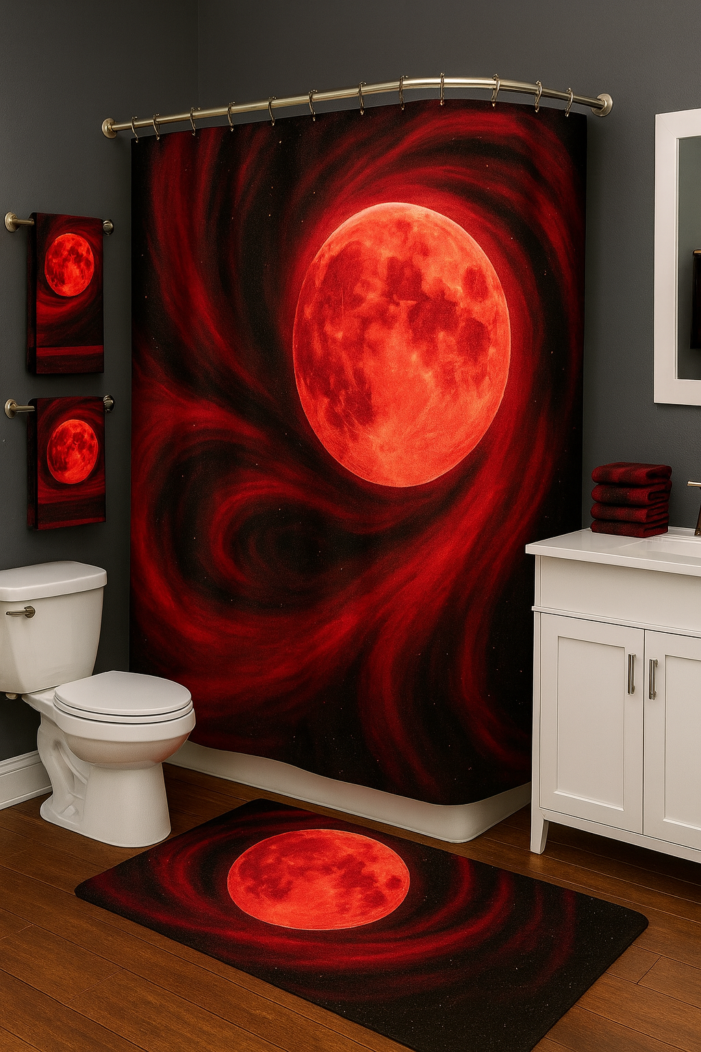 Red Moon Luxe Bathroom Collection – 21-Piece Set