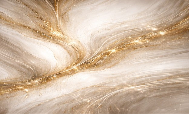 Liquid Gold Flow- Abstract Wall Art