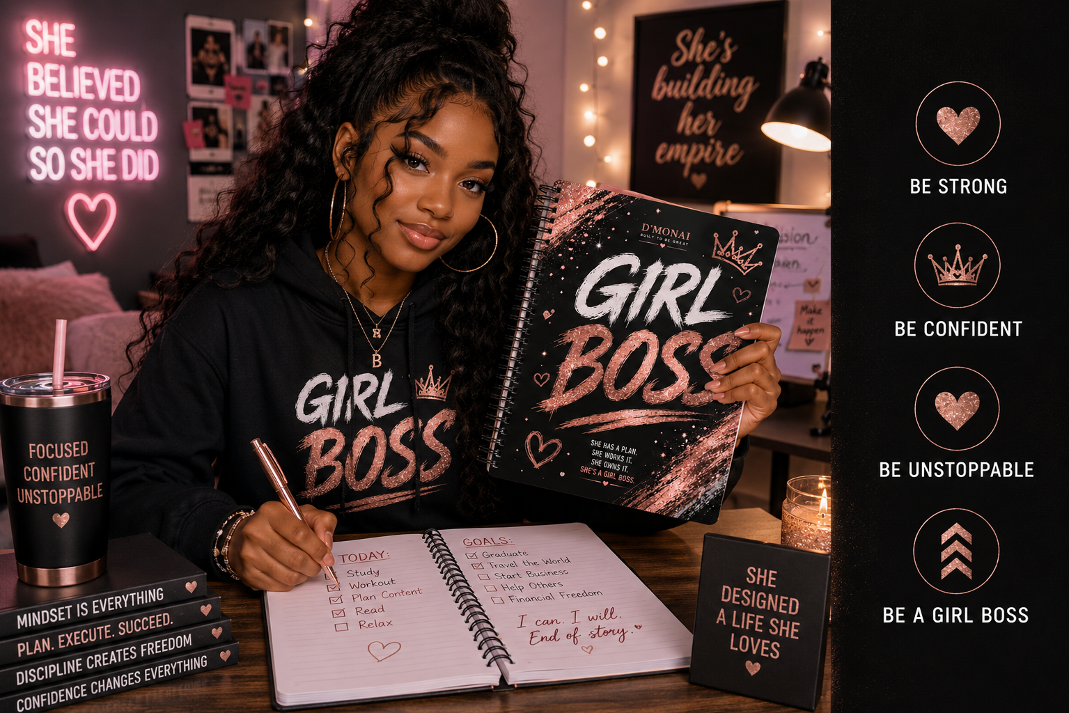 Girl Boss-Spiral Bound Journal