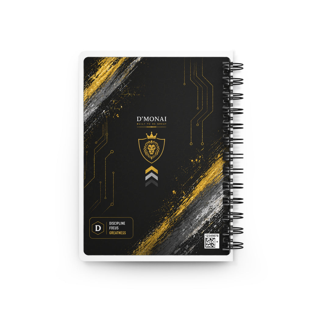 Spiral Journal — "Built Different" Motivational Notebook for Hustle & Mindset