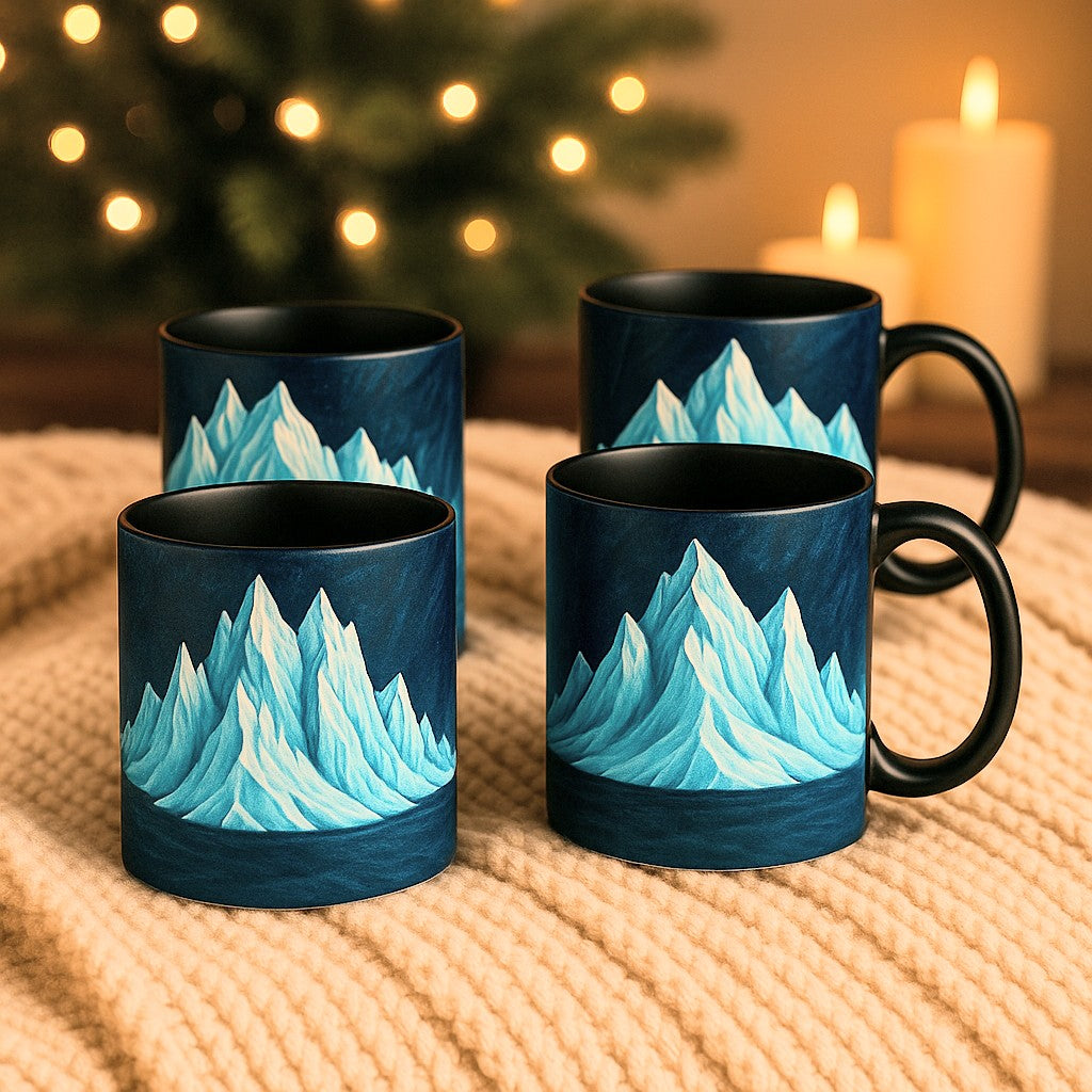 Glacier Peaks – 4 Mug Holiday Gift Set