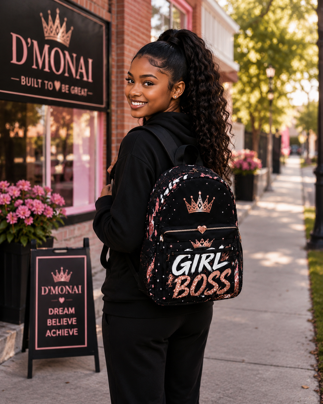 Girl Boss Backpack | D'MONAI Collection | Built To Be Great