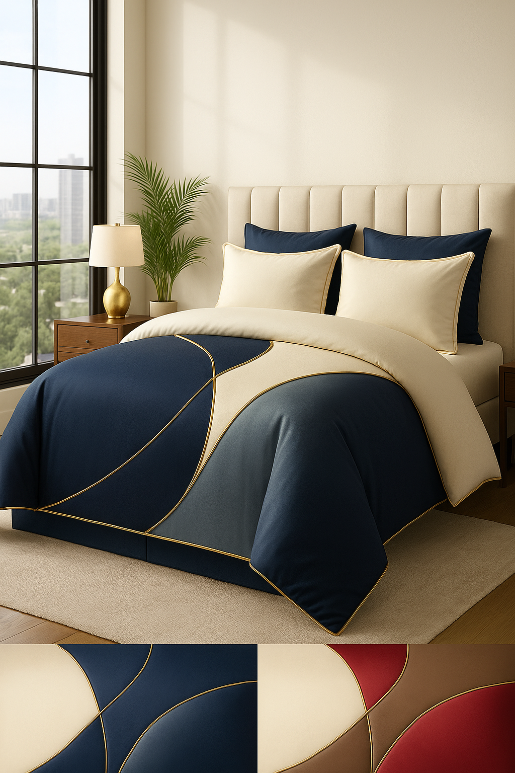 Ocean Mirage I – Luxe 3-Piece Comforter Set