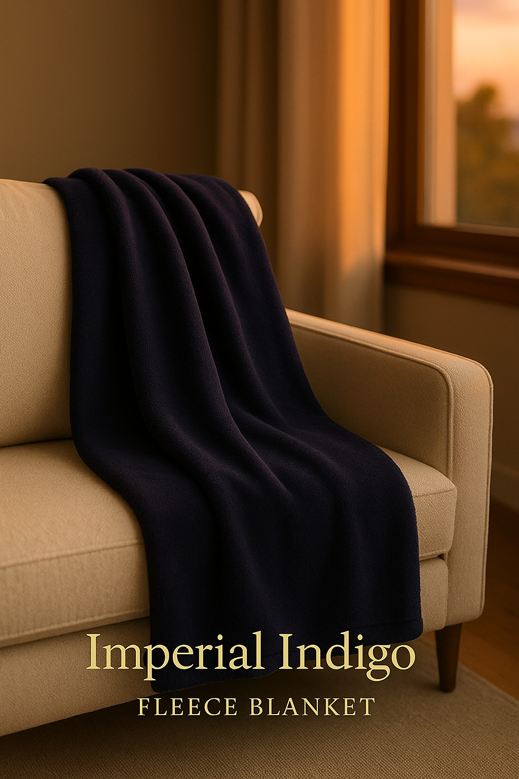 Imperial Indigo Fleece Blanket