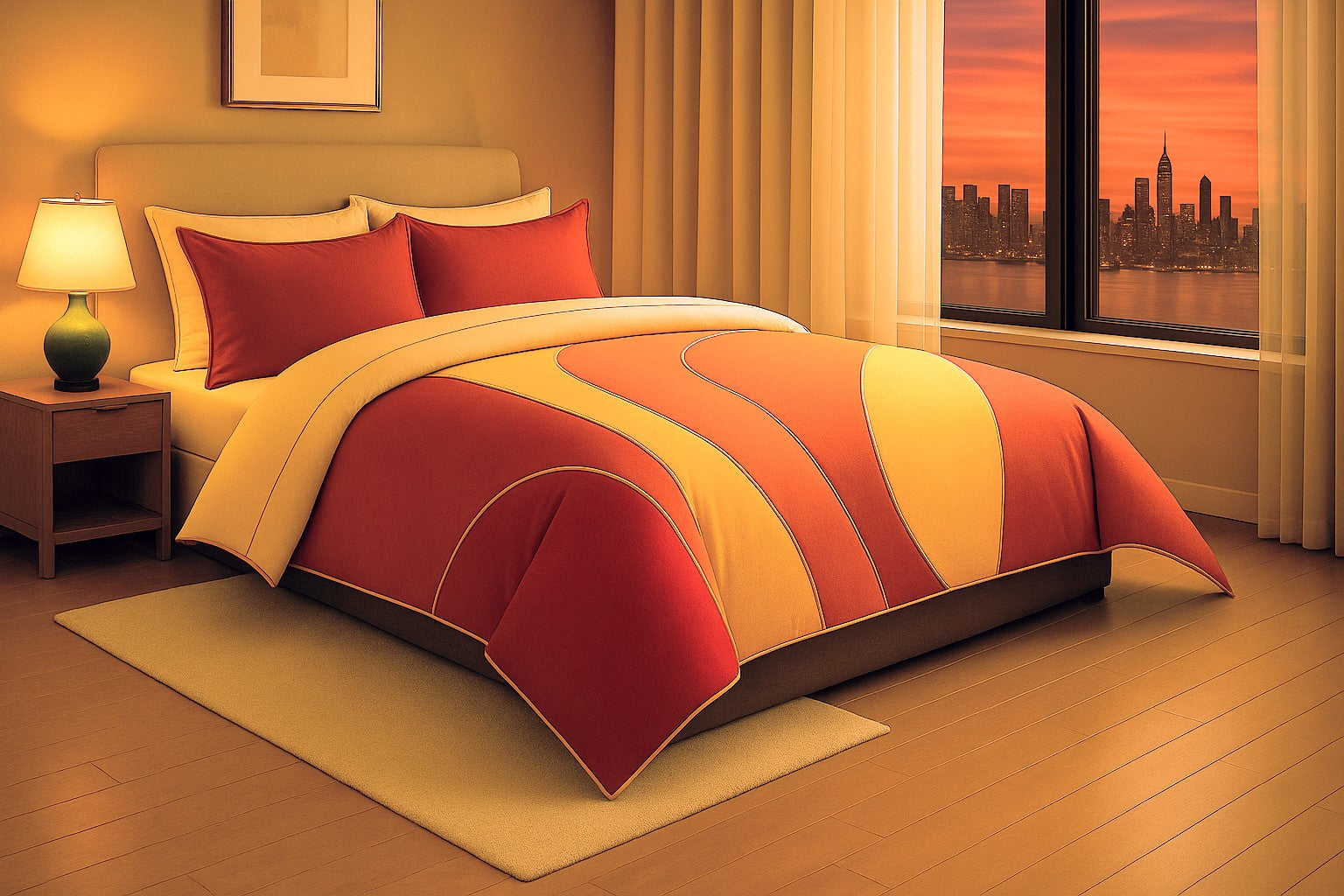 Solar Ember – 3-Piece Comforter Set