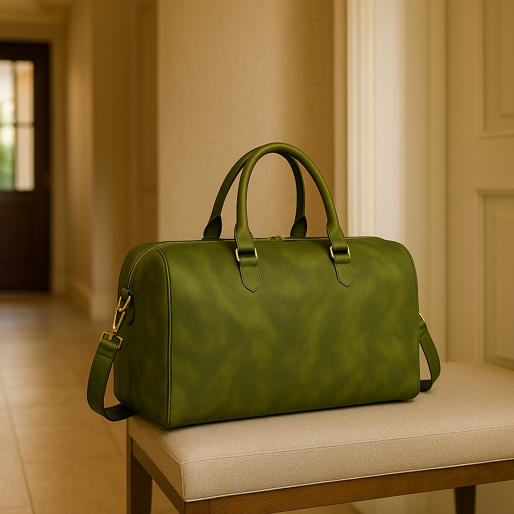 Nyia Luxe Weekender Bag – Olive Luxe