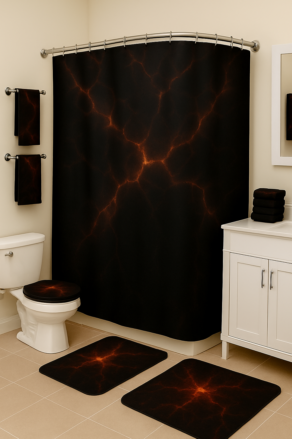 Hot Lava 21 Piece Bathroom Set