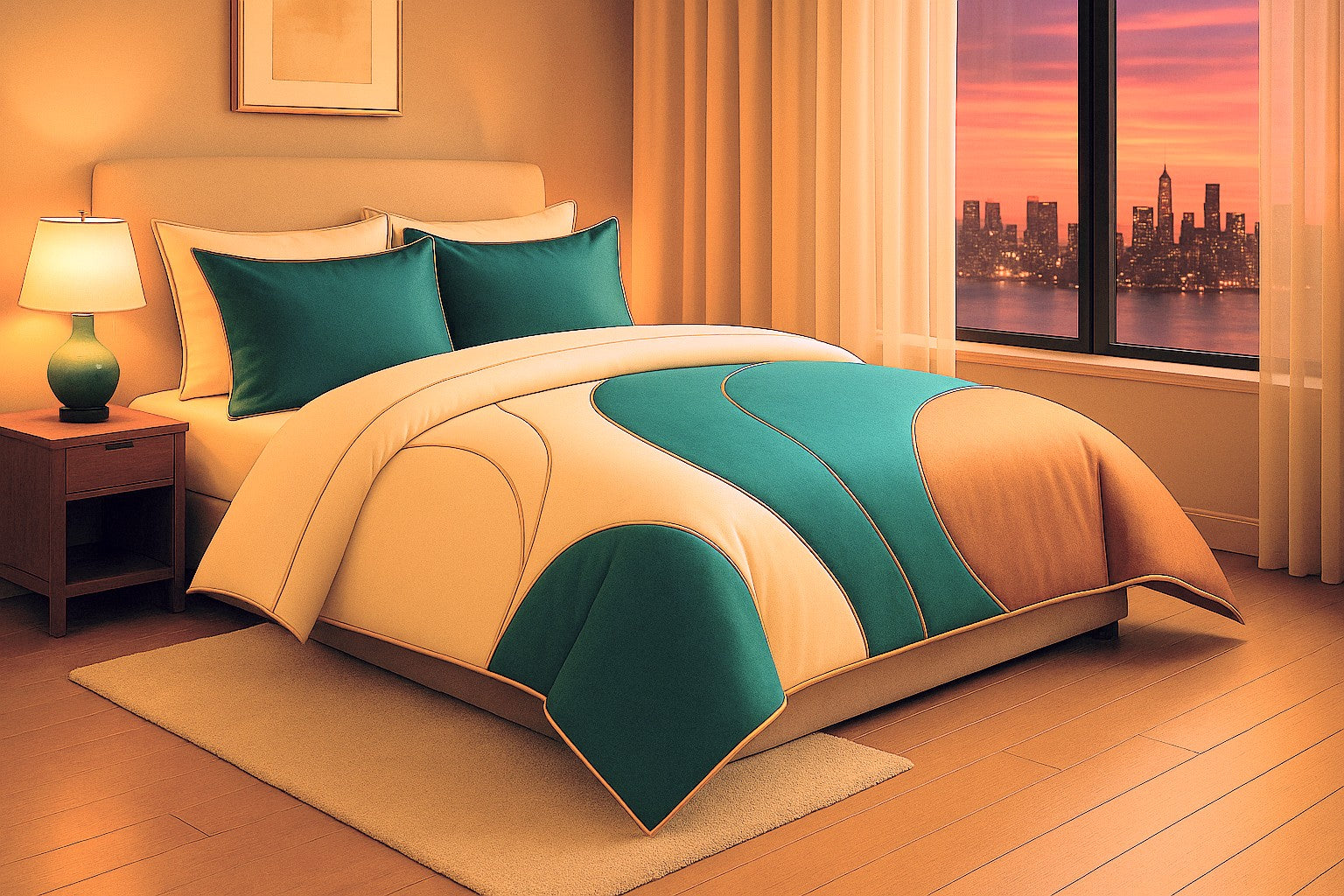 Golden Mirage – 3-Piece Comforter Set