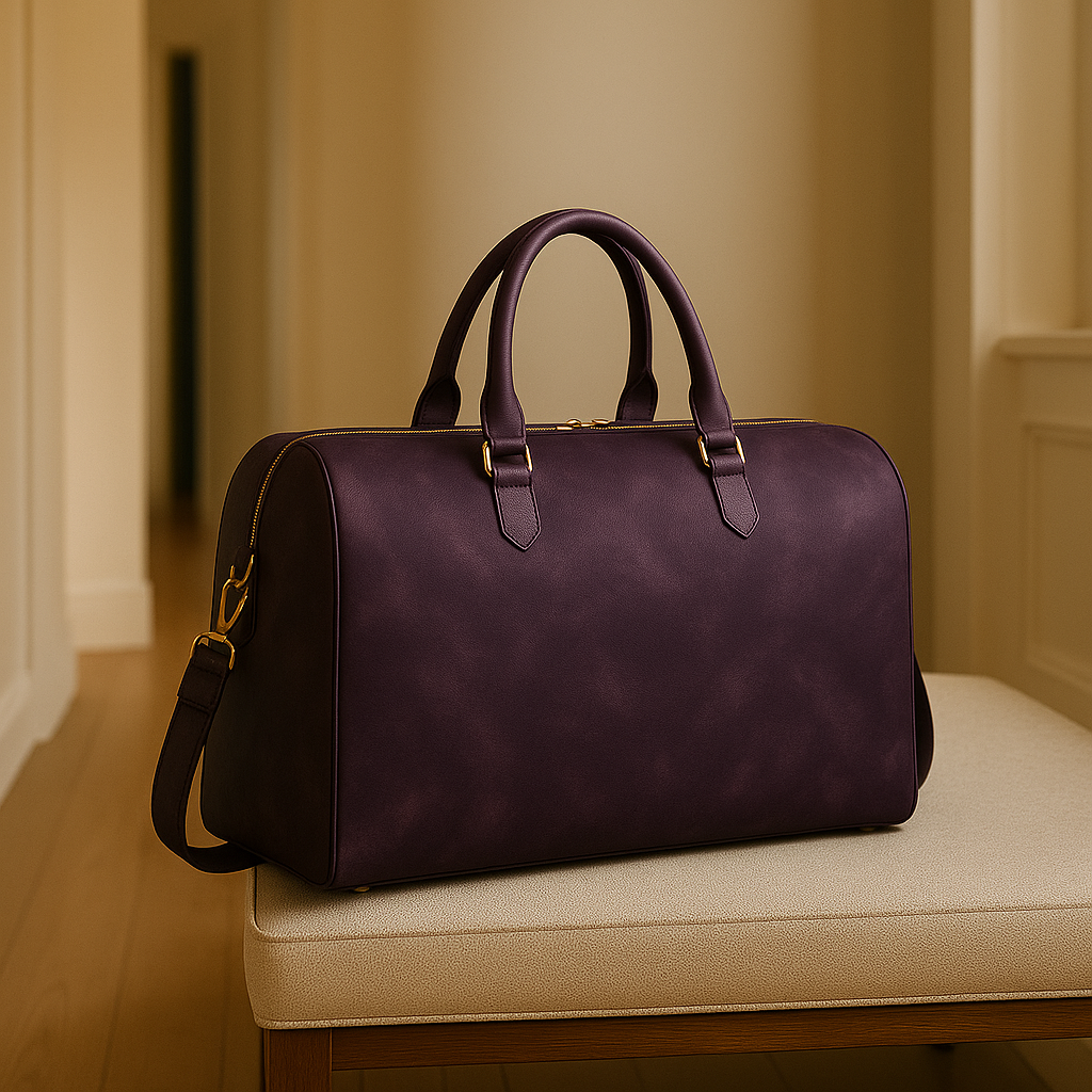 Nyia Luxe Weekender Bag – Deep Amethyst Luxe