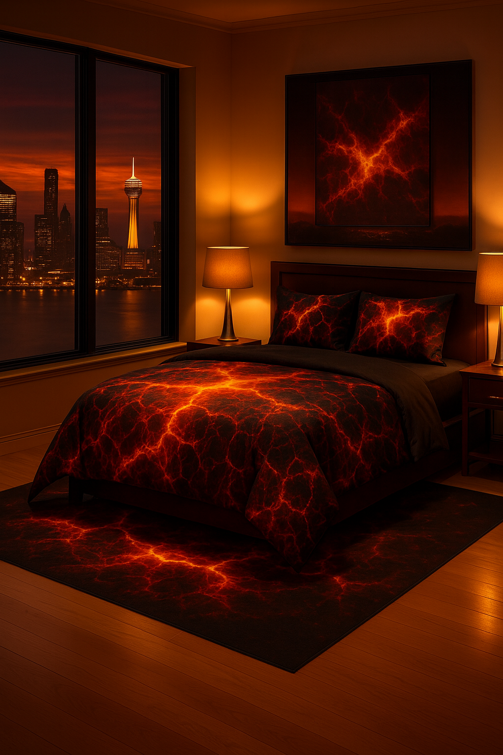 Hot Lava Luxe 3‑Piece Comforter Set