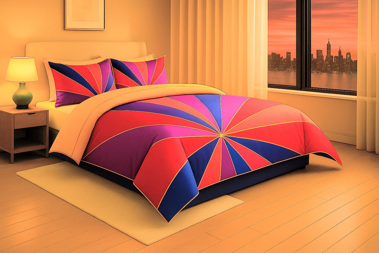 Radiant Bloom – 3-Piece Comforter Set